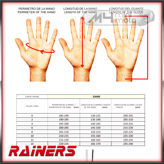Rainers Game-F Junior Race Glove
