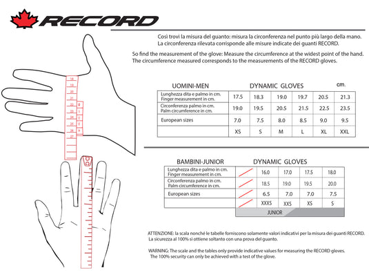 Record Dynamic Youth Race Glove