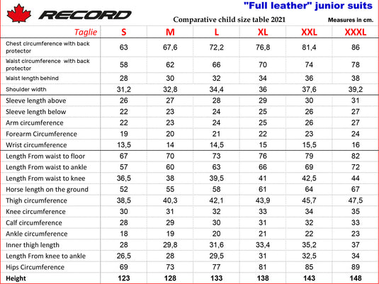 Record R19 Junior MiniGP 1pce Leather